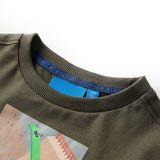 Vidaxl Children's shirt with long sleeves 92 Kakikentig