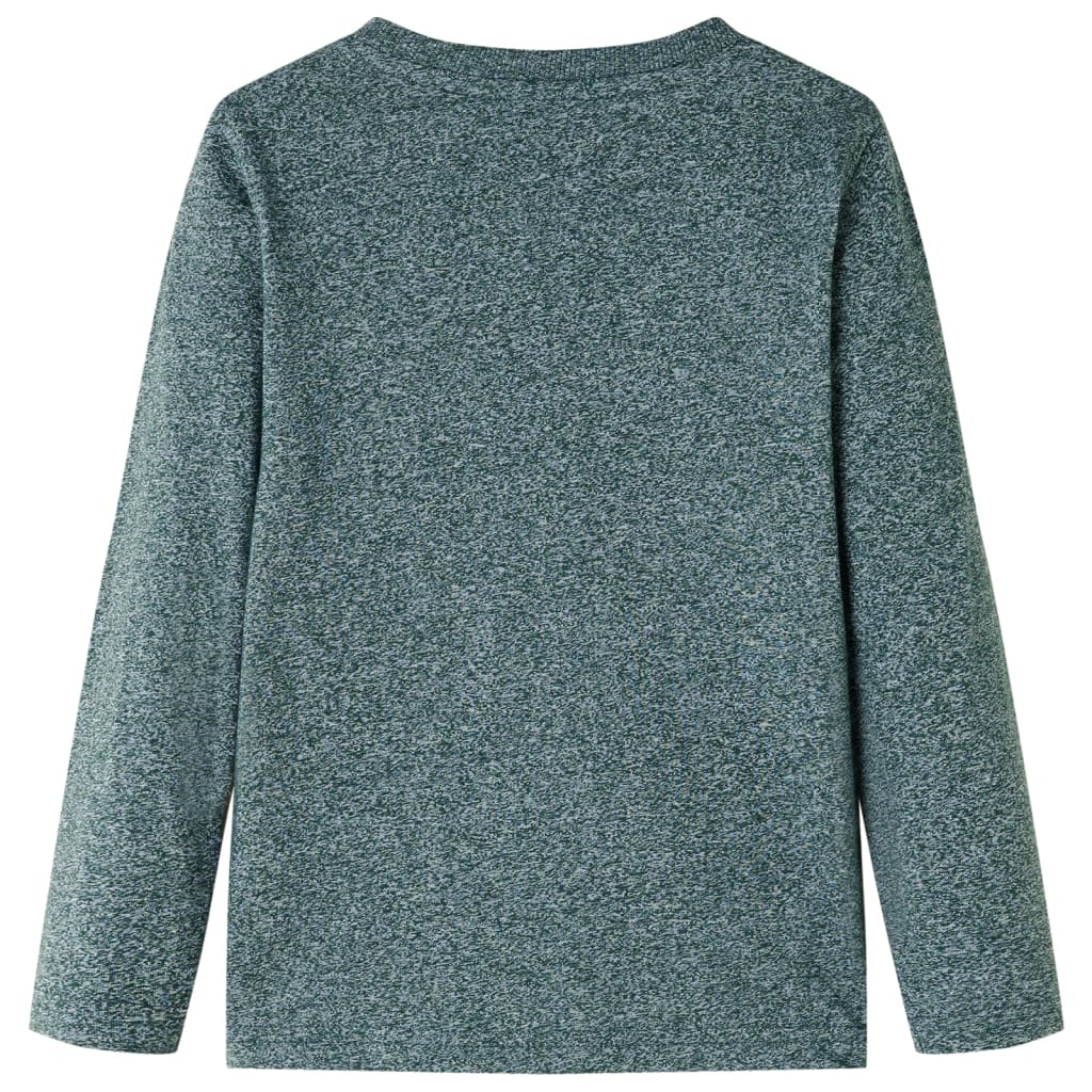 Vidaxl children's shirt with long sleeves 104 mixed dark green