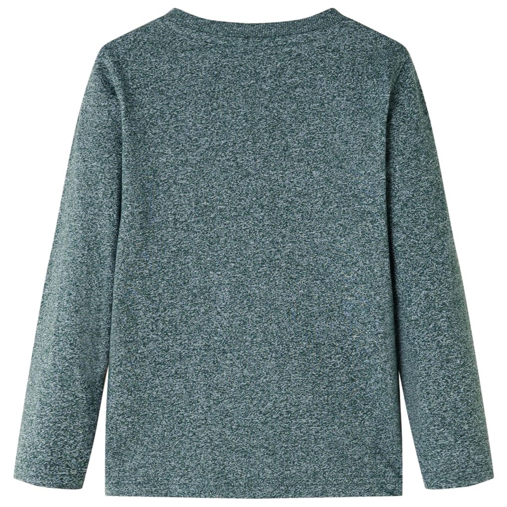 Vidaxl Children's shirt with long sleeves 116 mixed dark green