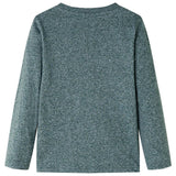Vidaxl Children's shirt with long sleeves 116 mixed dark green