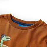 Vidaxl Kanner Shirt mat laanger Hülsen 140 Cognac cared