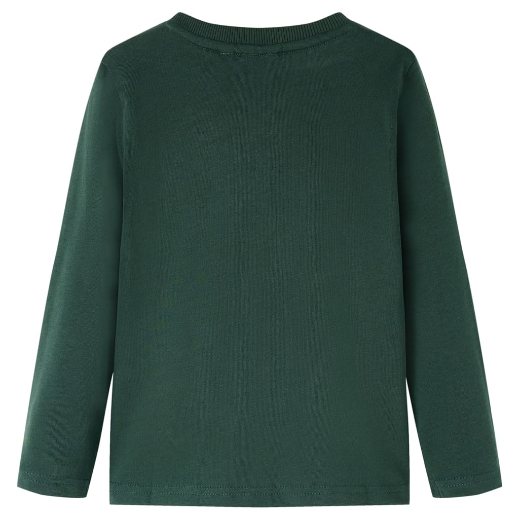 Vidaxl Kanner Shirt mat laange Ärmelen 92 Donzergroen
