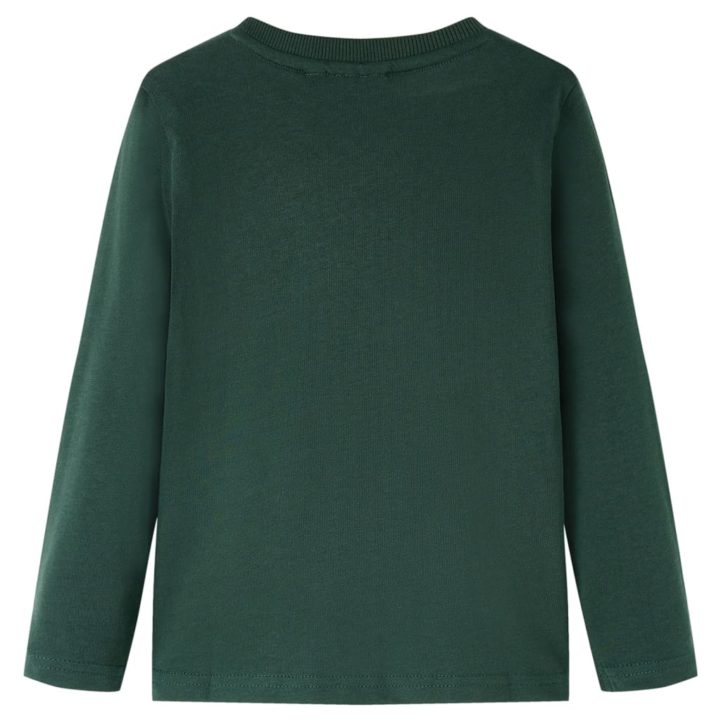 VidaXL children's shirt with long sleeves 140 Dark green