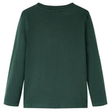 VidaXL children's shirt with long sleeves 140 Dark green