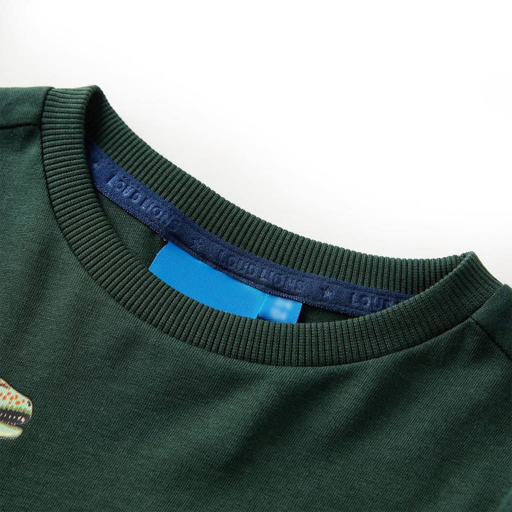 VidaXL children's shirt with long sleeves 140 Dark green