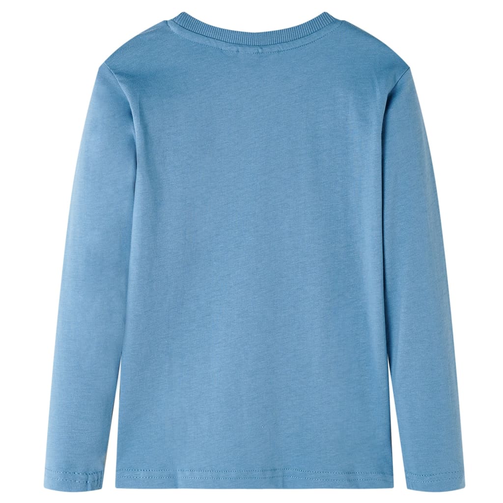 Vidaxl Children's shirt with long sleeves 92 Medium blue