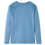 Vidaxl Children's shirt with long sleeves 92 Medium blue