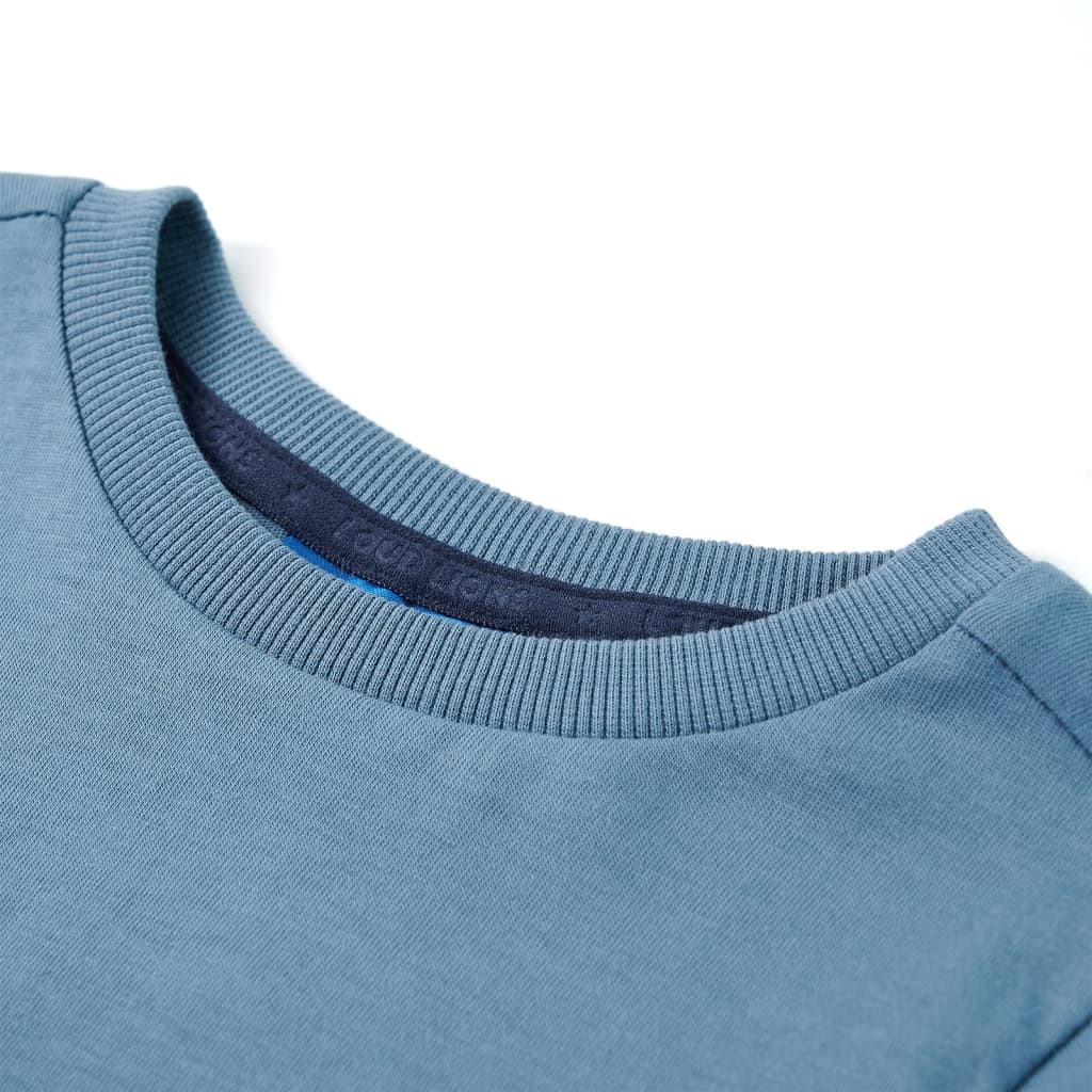 Vidaxl Children's shirt with long sleeves 92 Medium blue