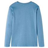 Vidaxl Children's shirt with long sleeves 104 medium blue