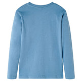 VidaXL children's shirt with long sleeves 128 medium blue