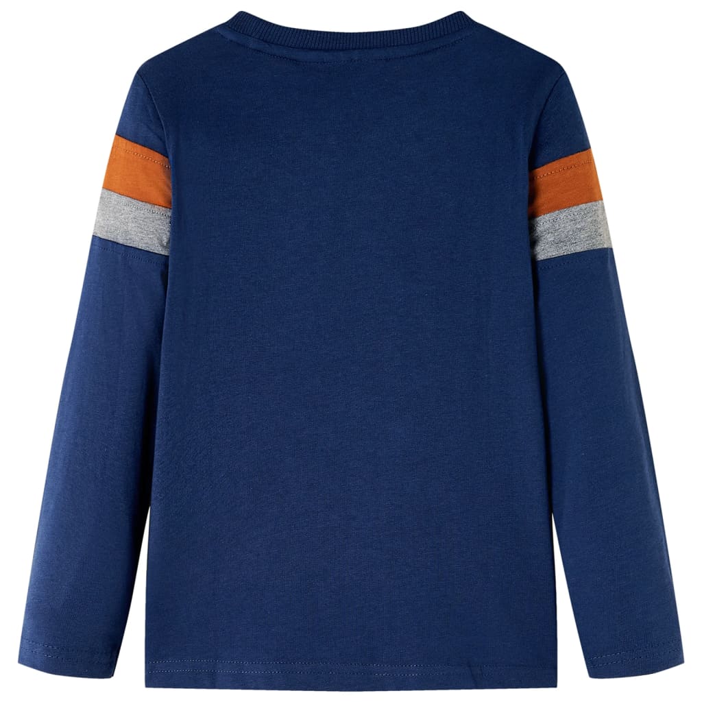Vidaxl children's shirt with long sleeves 104 navy blue