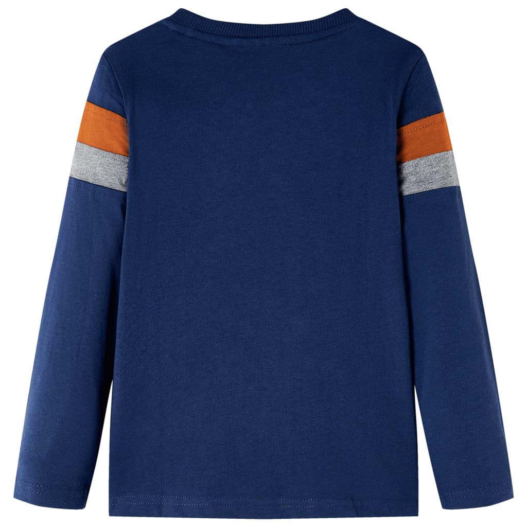 Vidaxl children's shirt with long sleeves 128 navy blue