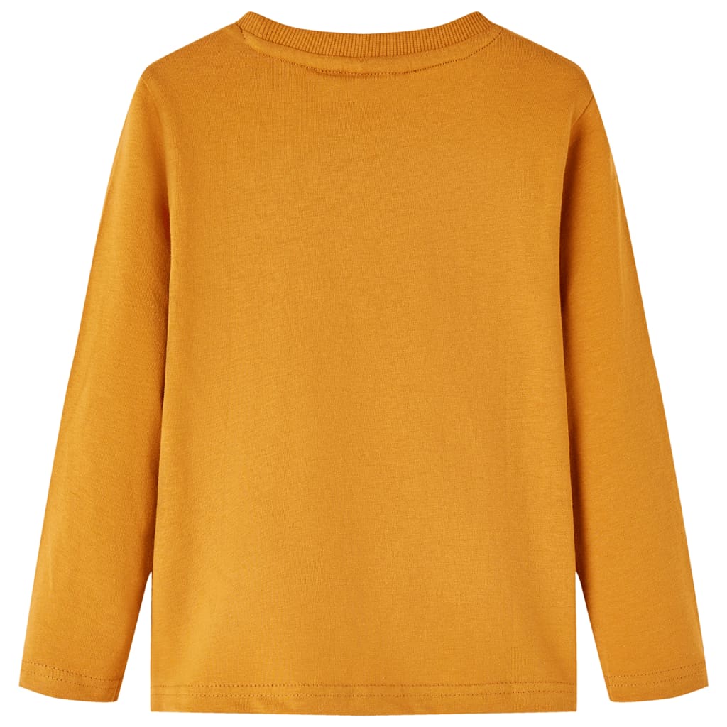Vidaxl børneshirt med lange ærmer 128 Donkerokklent