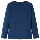 VidaXL children's shirt with long sleeves 92 Navy blue