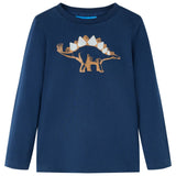 Vidaxl children's shirt with long sleeves 104 navy blue