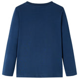 Vidaxl children's shirt with long sleeves 128 navy blue