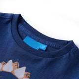 Vidaxl børneshirt med lange ærmer 140 marineblå