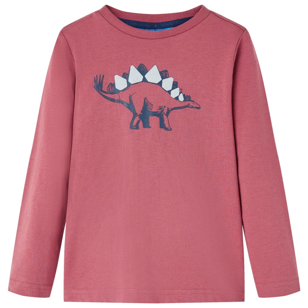 Vidaxl Children's shirt with long sleeves 104 dark red