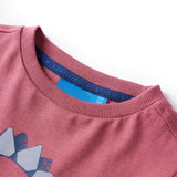 Vidaxl Children's shirt with long sleeves 104 dark red