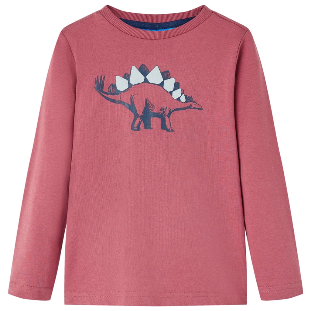 Vidaxl children's shirt with long sleeves 128 dark red