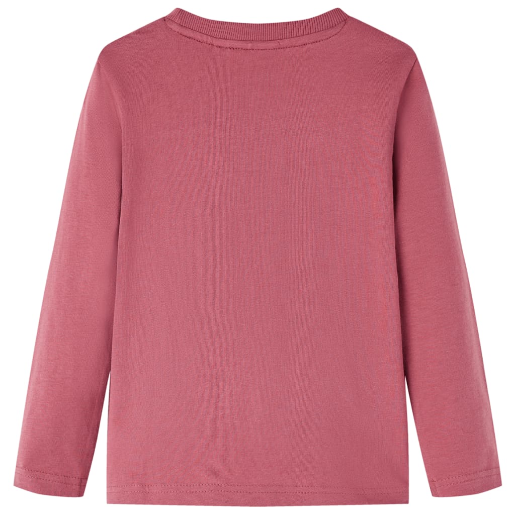Vidaxl children's shirt with long sleeves 128 dark red
