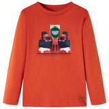 Vidaxl Kanner Shirt mat laange Ärmelen 116 orange