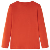 Vidaxl Kanner Shirt mat laange Ärmelen 116 orange