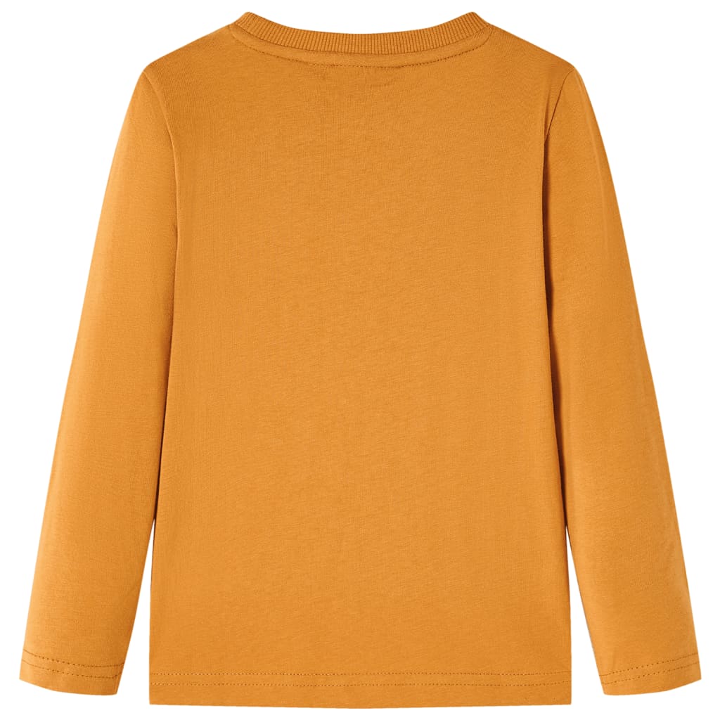 Vidaxl børneshirt med lange ærmer 92 Donkerokklent