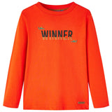 Vidaxl børneshirt med lange ærmer 128 Brightroranje