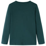 Vidaxl Child's Shirt à manches longues 140 vert foncé