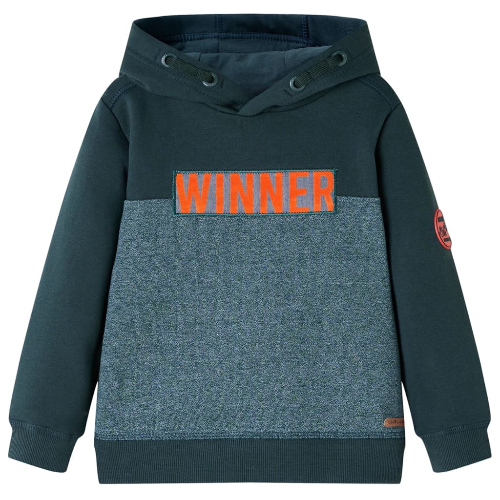 Vidaxl Børns sweater med Hood 92 Donkergroen