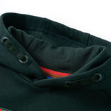 Vidaxl Kanner Pullover mat Hood 128 donkel gréng