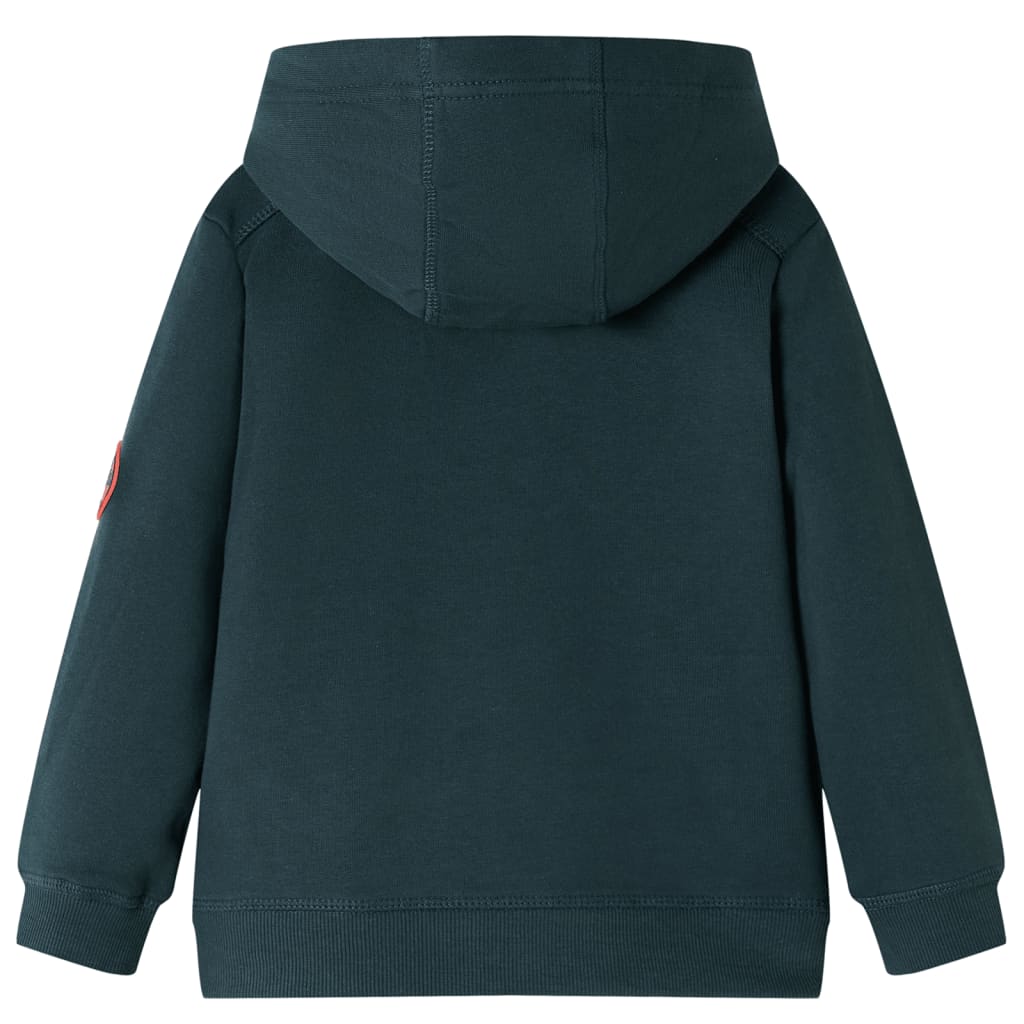 Vidaxl Children's sweater with hood 140 Dark green