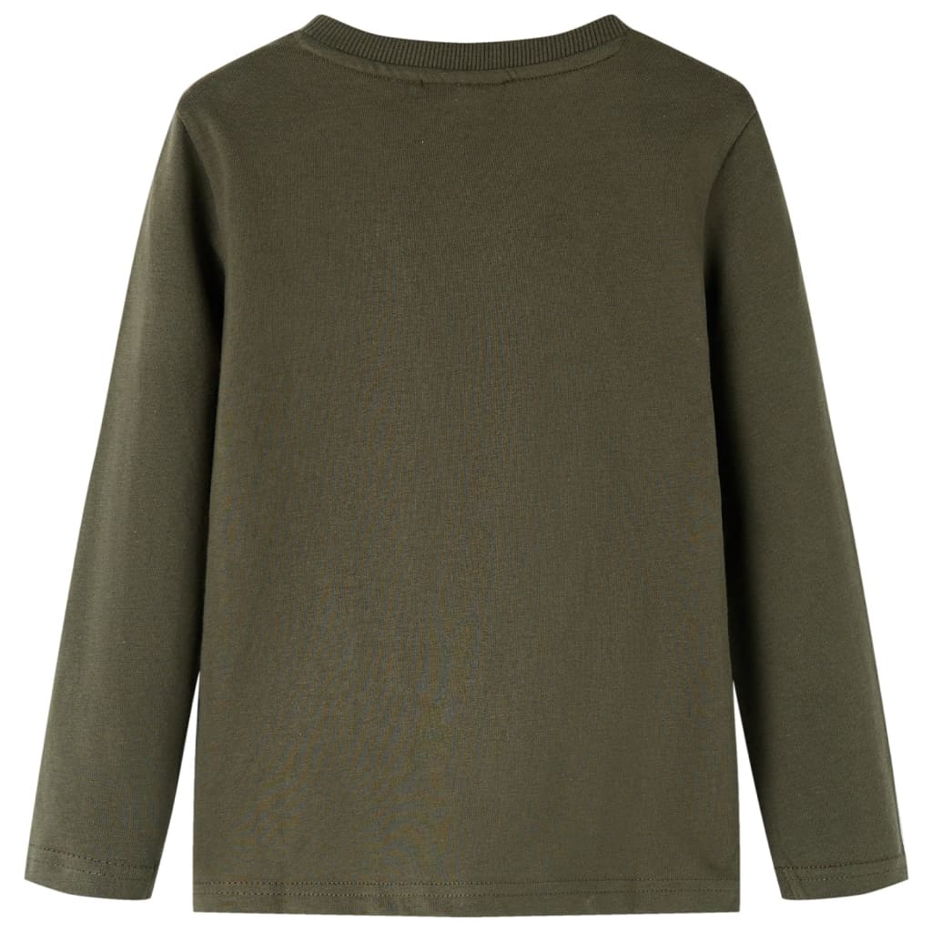 VidaXL Kindershirt met lange mouwen 140 kakikleurig