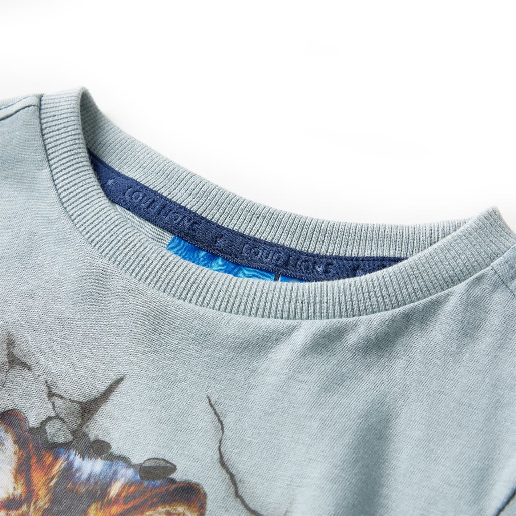 Vidaxl Kanner Shirt mat laange Schätzungen 116 Liicht blo