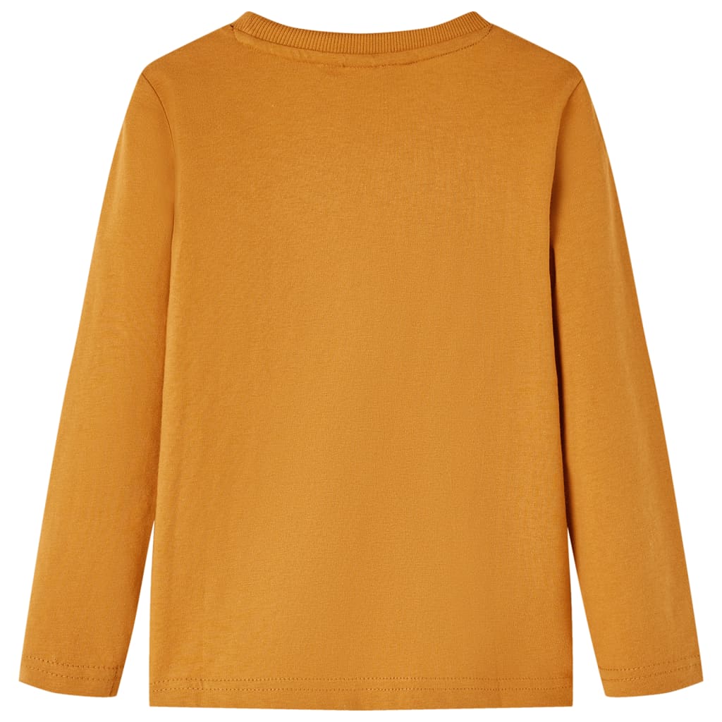 Vidaxl børneshirt med lange ærmer 116 Donkerokklent