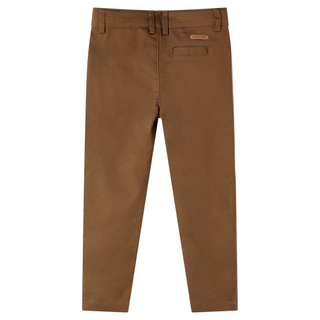 Vidaxl Kinderbroek 128 Cognac faarweg