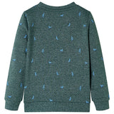 Vidaxl Børns sweater 92 blandet mørkegrøn