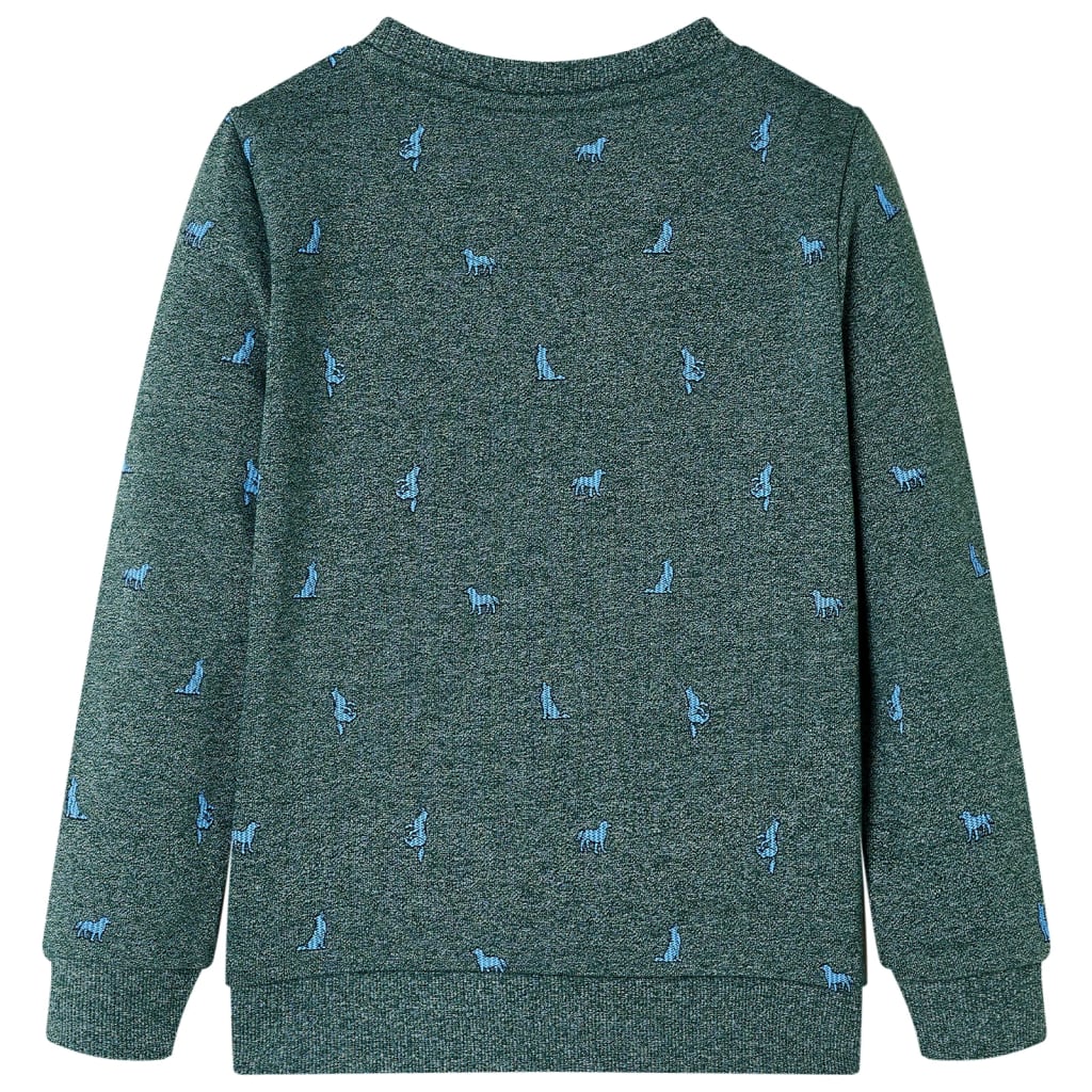 Vidaxl Børns sweater 128 Blandet mørkegrøn