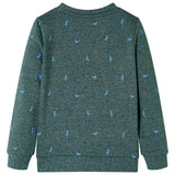 Vidaxl Børns sweater 128 Blandet mørkegrøn
