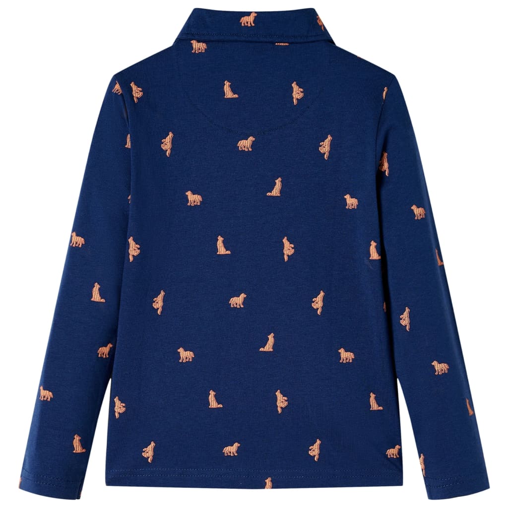 Vidaxl Children's shirt 116 Navy blue
