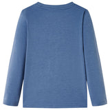 Vidaxl Child's Shirt à manches longues 128 Bleu mélangé