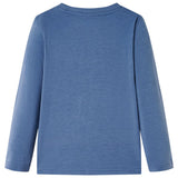 Vidaxl Child's Shirt à manches longues 140 Bleu mélangé