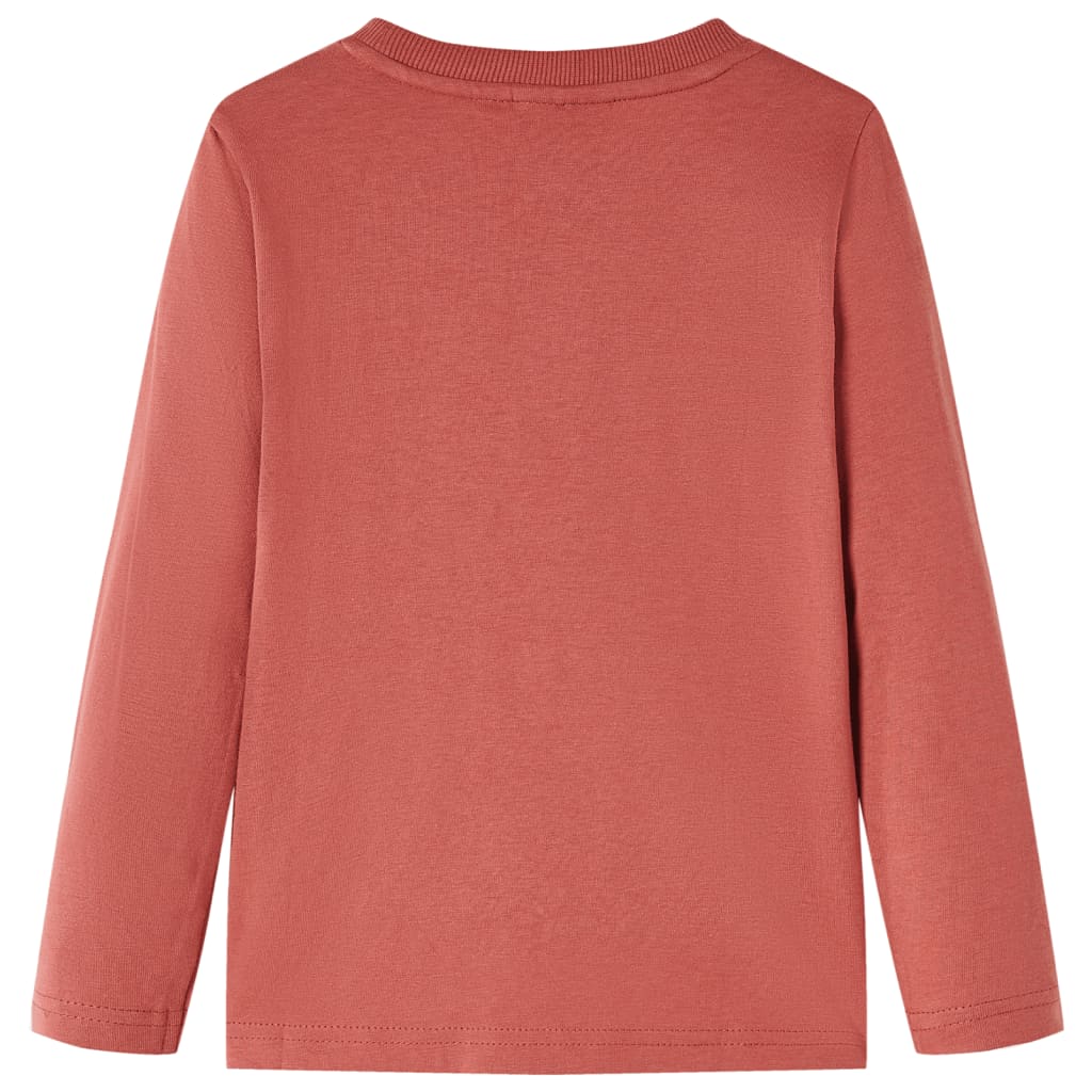 VidaXL children's shirt with long sleeves 104 Henna bright