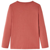 VidaXL children's shirt with long sleeves 104 Henna bright