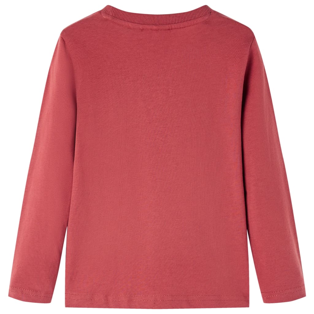 Vidaxl Child's Shirt à manches longues 104 Brown rougeâtre