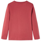 Vidaxl Child's Shirt à manches longues 140 Brown rougeâtre