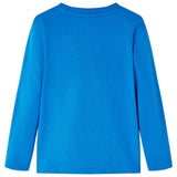 Vidaxl children's shirt with long sleeves 92 cobalt blue