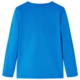 Vidaxl children's shirt with long sleeves 128 cobalt blue