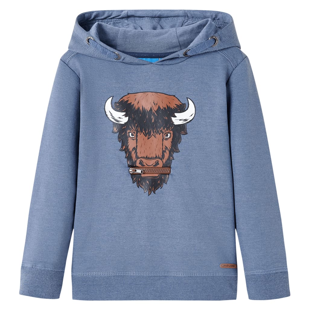 Vidaxl Children's sweater with hood 92 mixed blue